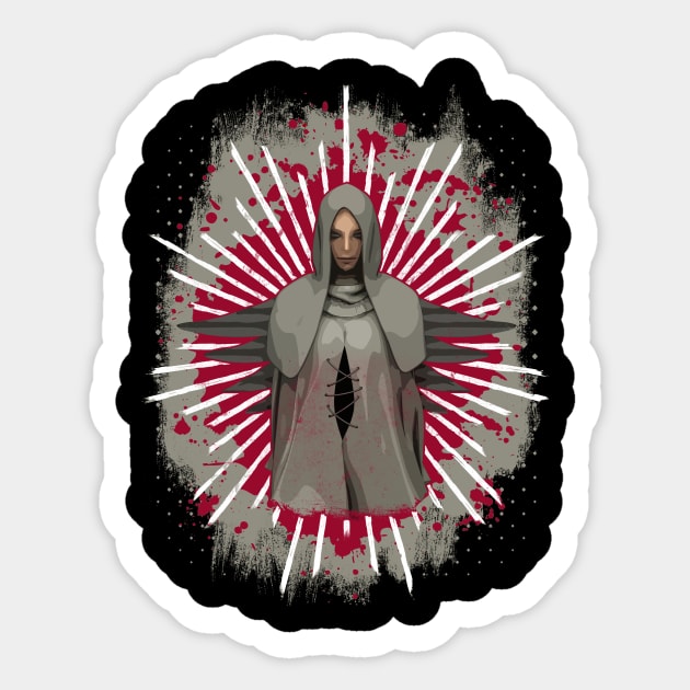 Mystical Horror Ghost Angel Sticker by Drop23